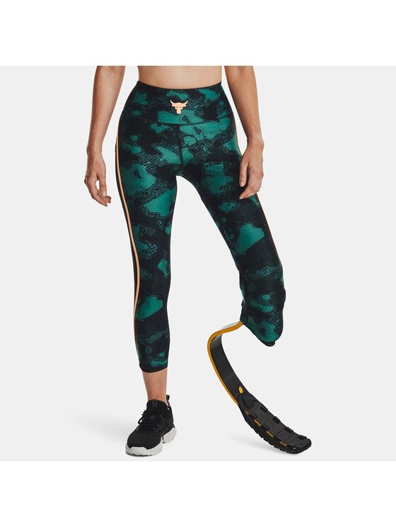 Legginsy Under Armour, Rozmiar S, Czarne, PROJECT ROCK HeatGear ANKLE