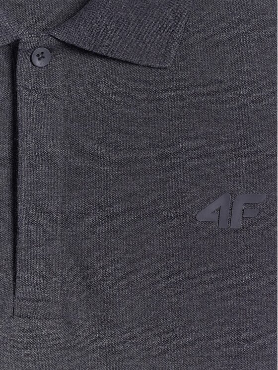 4F 4F Polo 4FRSS26TPTSM0899-23M Szary Regular Fit