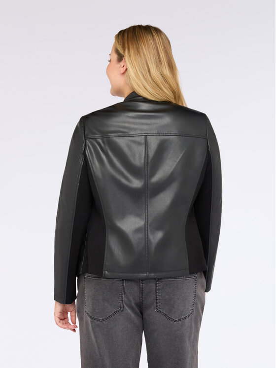 Fiorella Rubino Fiorella Rubino Giacca in similpelle R359T001236N033 Nero A-Line Fit