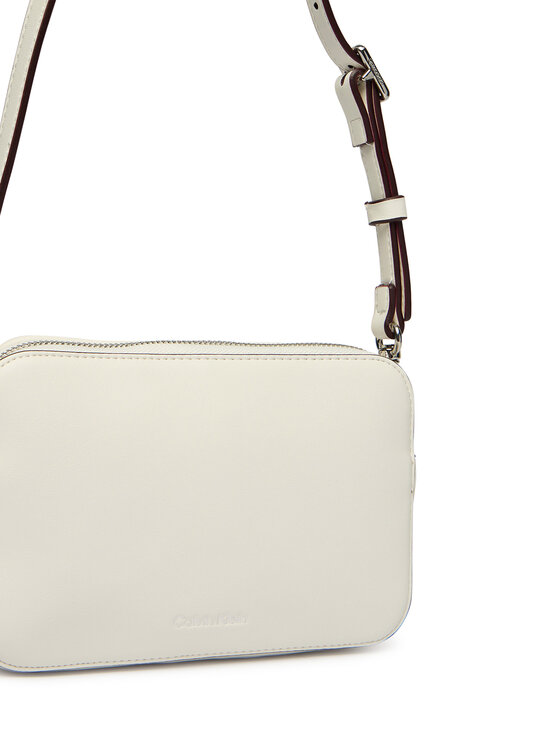 Calvin Klein Kabelka Webbing Double Strap Camera Bag LV04F3165G Bílá ...