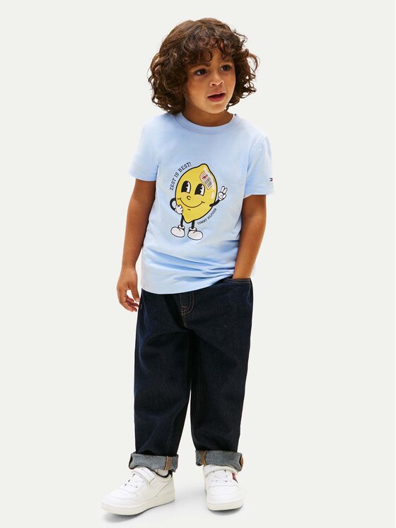 Tommy Hilfiger Tommy Hilfiger Тишърт KB0KB10274 Светлосин Regular Fit