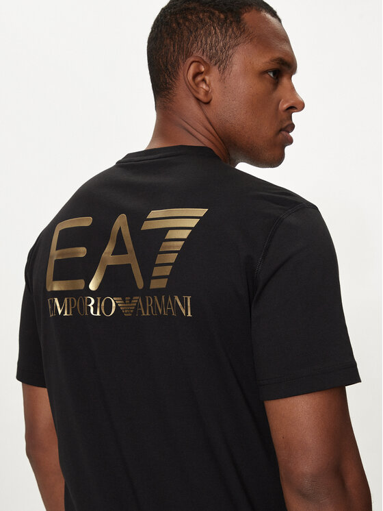 EA7 Emporio Armani EA7 Emporio Armani Tričko 6DPT06 PJFFZ 1200 Čierna Regular Fit