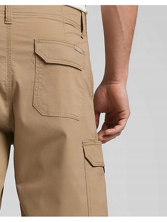 Lee Lee Szorty materiałowe XM Crossroad Cargo Short Extreme Motion Beżowy Cargo Fit