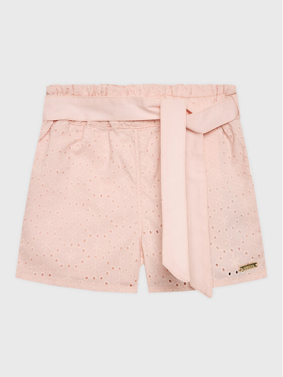 Guess Guess Šortky z materiálu K3GD02 WFBC0 Růžová Regular Fit