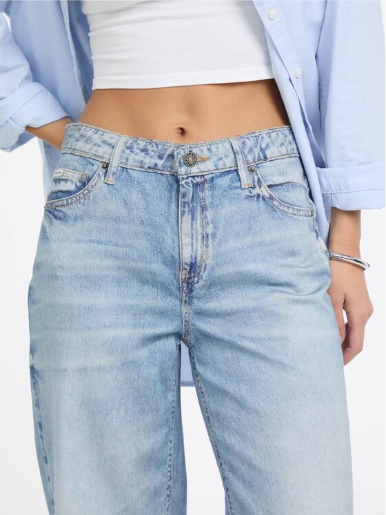 Guess Jeans Guess Jeans Jeansy 179921 Modrá Relaxed Fit