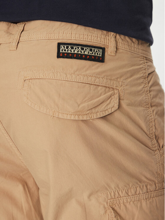 Napapijri Napapijri Pantalon scurți din material Noto 2.0 NP0A4HOQ Bej Regular Fit