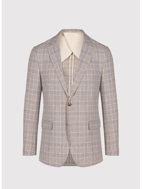 Pako Lorente Pako Lorente Marynarka P26SF-3X-005 Beżowy Slim Fit