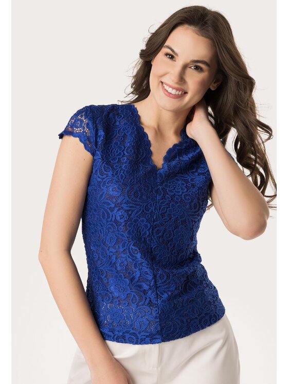 QUIOSQUE QUIOSQUE Halenka MARZENIE BLOUSE Modrá Regular Fit