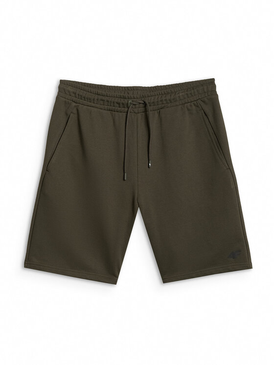 4F 4F Szorty sportowe BASIC+ Khaki Regular Fit