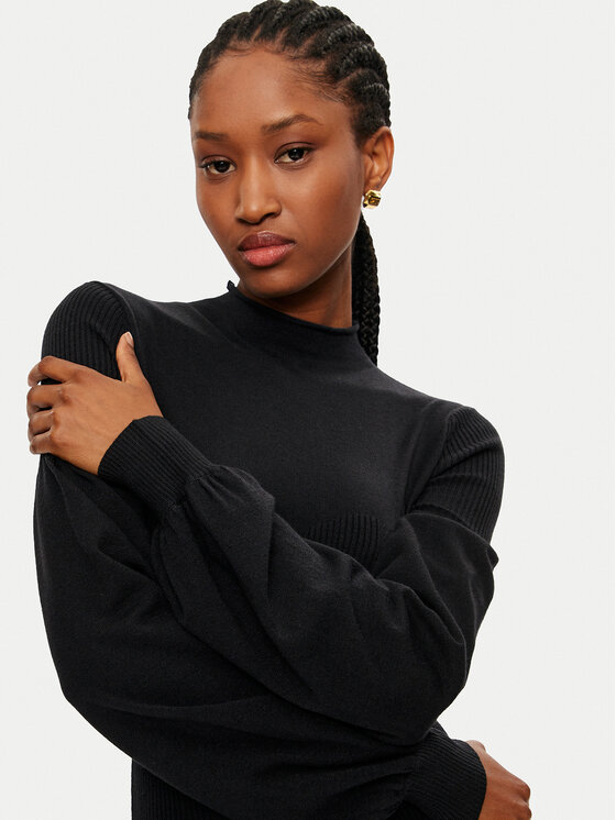 TWINSET TWINSET Трикотажна сукня 242TP3591 Чорний Slim Fit