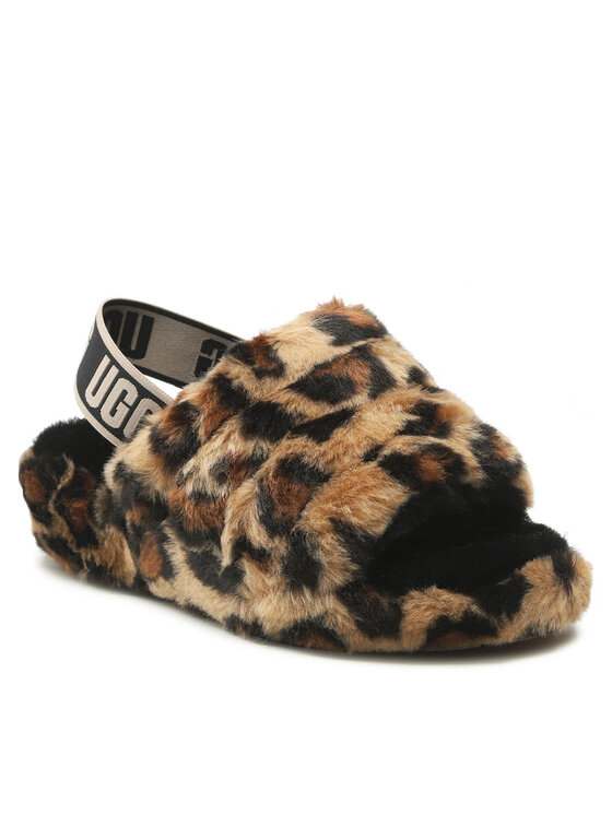 Ugg Copati W Fluff Yeah Slide Spotty 1130883 Rjava