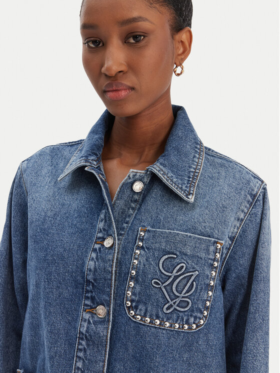Liu Jo Liu Jo Farmer kabát UA6125 D4854 Kék Regular Fit
