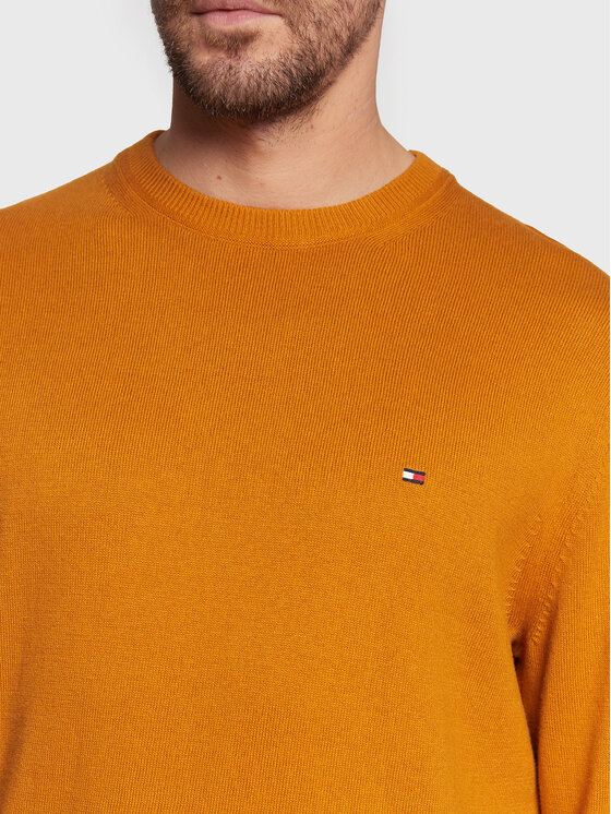 Tommy Hilfiger Tommy Hilfiger Džemperis MW0MW28046 Zelta Regular Fit