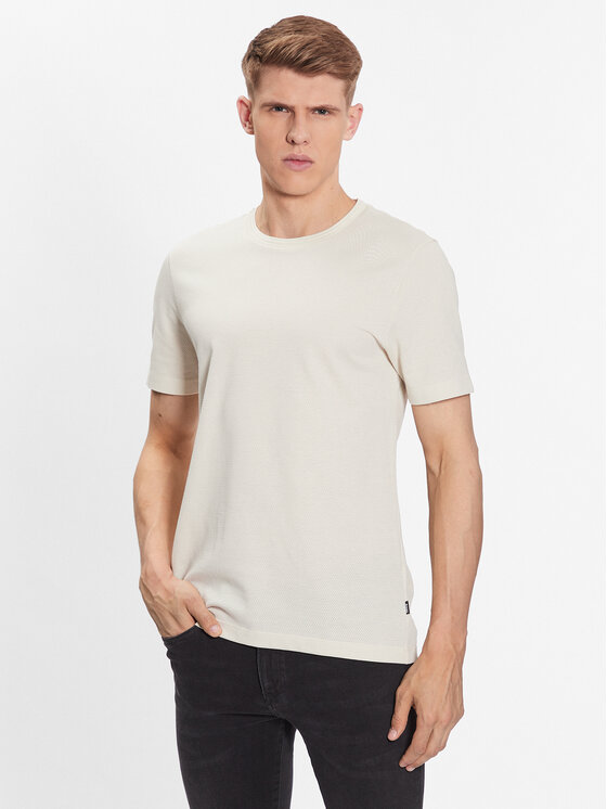 BOSS Boss Tričko Tiburt 240 50452680 Biela Regular Fit