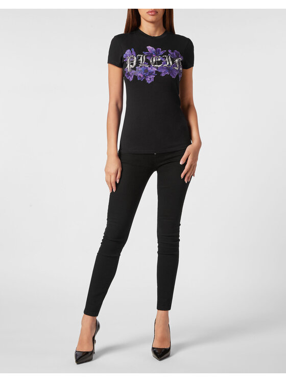 PHILIPP PLEIN PHILIPP PLEIN Tričko 2173 Čierna Regular Fit