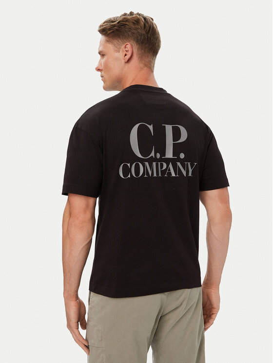 C.P. Company C.P. Company Póló 21CMTS135A005100W Fekete Regular Fit
