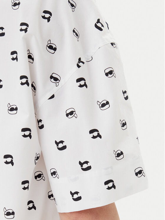KARL LAGERFELD KARL LAGERFELD Krekls A2W11033 Balts Relaxed Fit