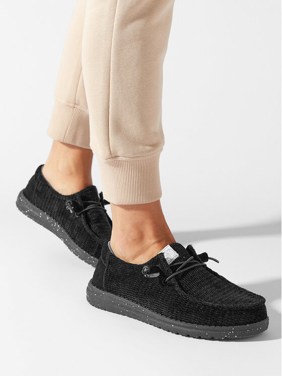 Hey Dude Chaussures basses Wendy Wave Corduroy 40195 001 Noir