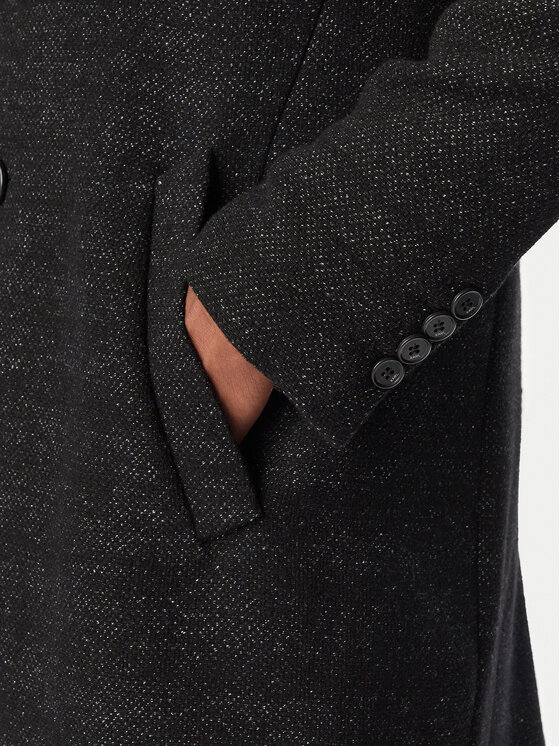 KARL LAGERFELD KARL LAGERFELD Вовняне пальто 455733 564755 Чорний Regular Fit