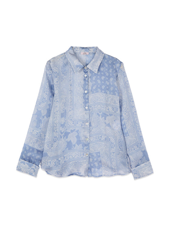 Oltre Oltre Camicia 5078J000914N0R4 Turchese Regular Fit