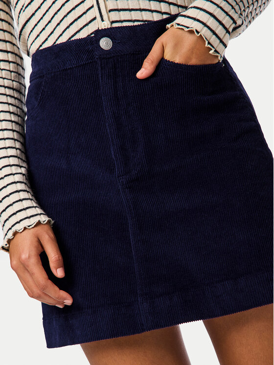 Pieces Pieces Trapezförmiger Rock Rillo 17154207 Dunkelblau Regular Fit
