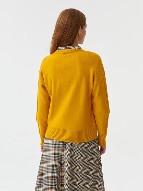 Tatuum Tatuum Пуловер Poli T2319.091 Жълт Oversize