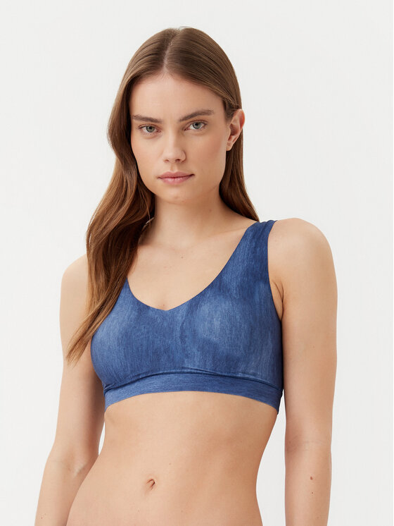 Biustonosz top Chantelle, Rozmiar M/L, Niebieski, Soft Stretch C11D10