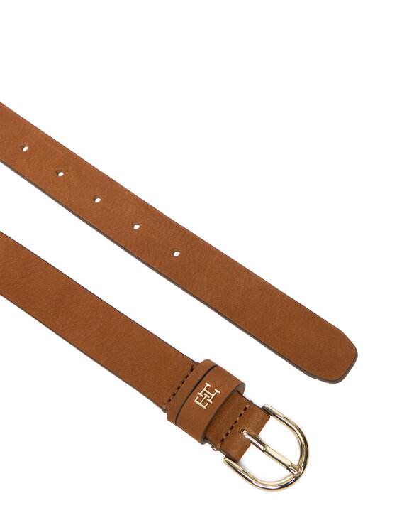 Tommy Hilfiger Tommy Hilfiger Dámský pásek Essential Effortless 2.5 Nubuck AW0AW17762 Hnědá