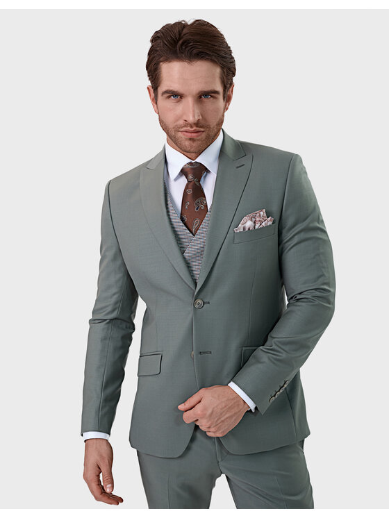 Evenemen Evenemen Garnitur Lancetti Zielony Slim Fit