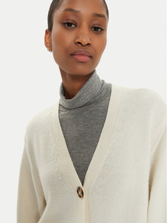 Gina Tricot Gina Tricot Kardigan 23731 Écru Relaxed Fit