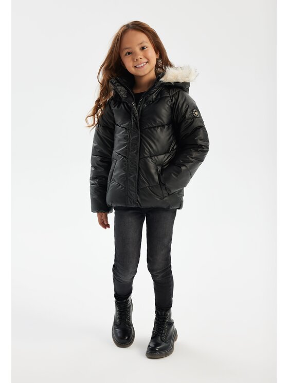 Kurtka zimowa minoti, Rozmiar 104/110, Czarny, 20coat50