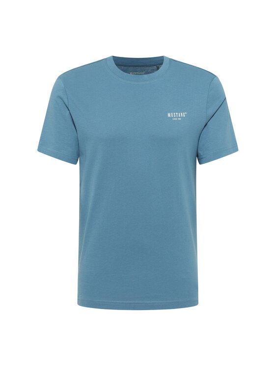 Mustang Mustang T-Shirt Style Austin Niebieski Regular Fit