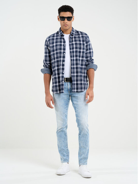 BIG STAR BIG STAR Jeansy JEFFRAY_245_190 Niebieski Skinny Fit