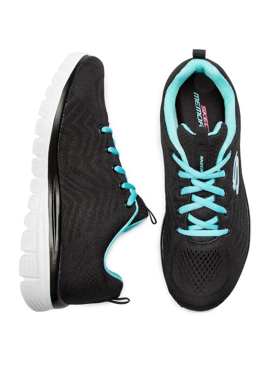 Skechers Skechers Tenisice Get Connected 12615/BKTQ Crna