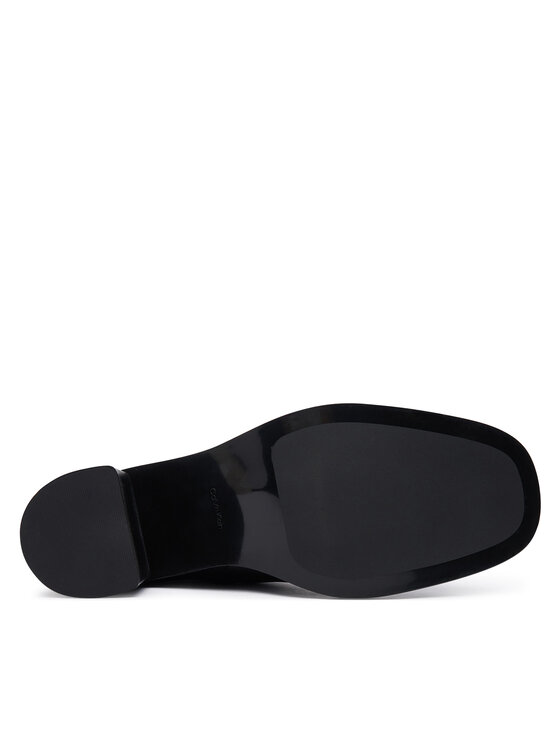 Calvin Klein Calvin Klein Botine Block Heel Ank Boot Lth Hdw HW0HW03171 Negru