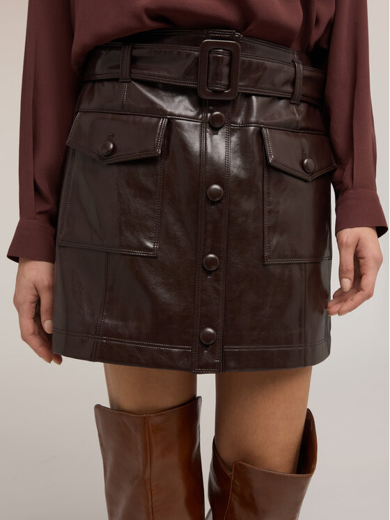 Motivi Motivi Minigonna 1015Q001178N022 Bordeaux Regular Fit