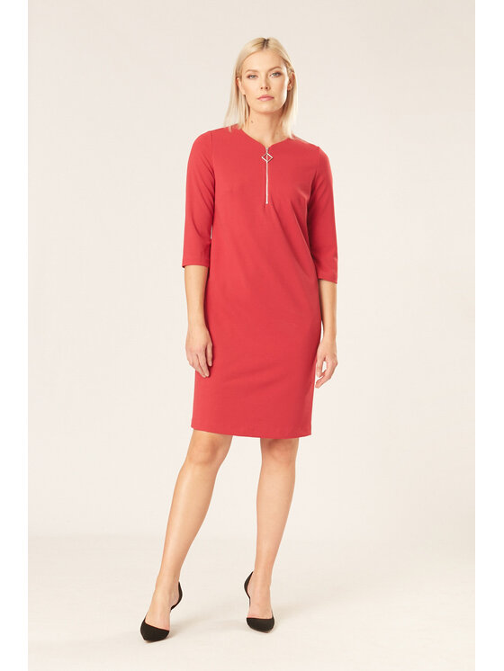 QUIOSQUE QUIOSQUE Každodenné šaty PULLERE DRESS Ružová Regular Fit