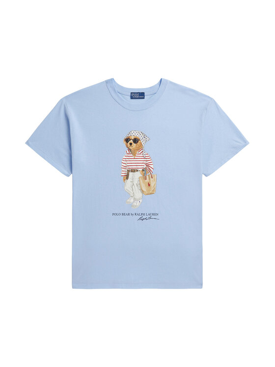 Polo Ralph Lauren Polo Ralph Lauren T-Shirt 211A12734001 Niebieski jasny Relaxed Fit