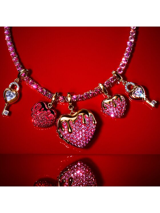 Swarovski Swarovski Naszyjnik Matrix Tennis 5751762 Różowy