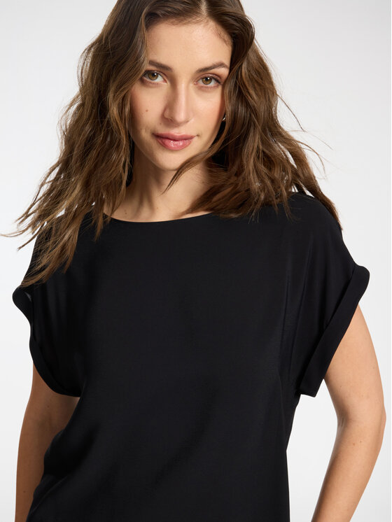 Elena Mirò Elena Mirò Bluzka 2090P200227N033 Czarny Regular Fit