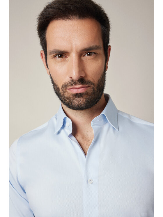 Lancerto Lancerto Koszula Nicoletta KO073225000008 Niebieski Slim Fit