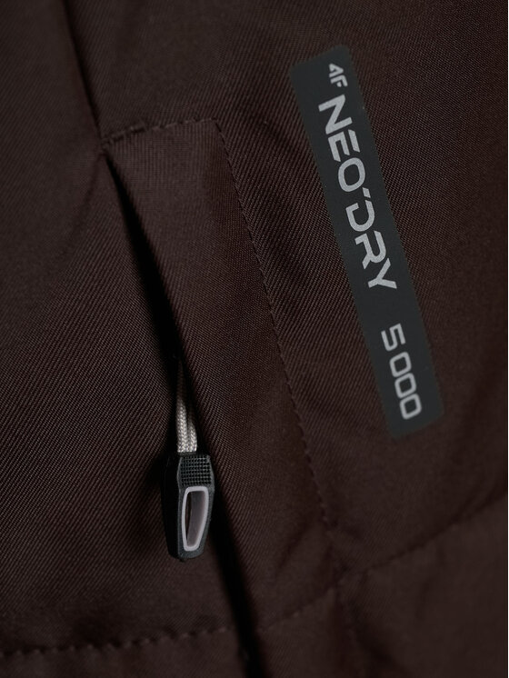 4F 4F Kurtka zimowa URBAN COMMUTER Brązowy ciemny Regular Fit