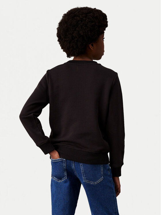 Calvin Klein Jeans Calvin Klein Jeans Bluza Inst Logo IU0IU00680 D Czarny Regular Fit