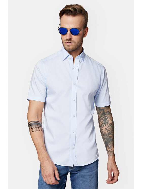 Lancerto Lancerto Koszula Flavia KO073123000043 Błękitny Slim Fit