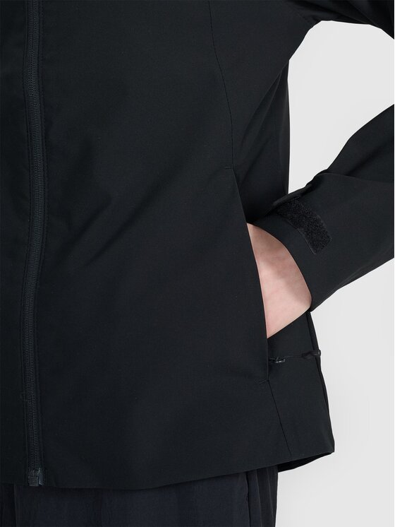 4F 4F Μπουφάν μεταβατικό 4FWSS25TTJAF702-20S Μαύρο Regular Fit