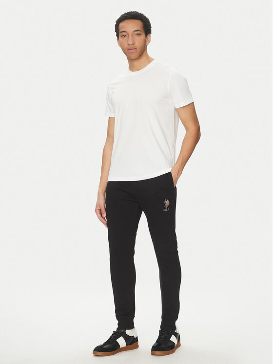 U.S. Polo Assn. U.S. Polo Assn. Spodnji del trenirke MUP0687 Črna Slim Fit