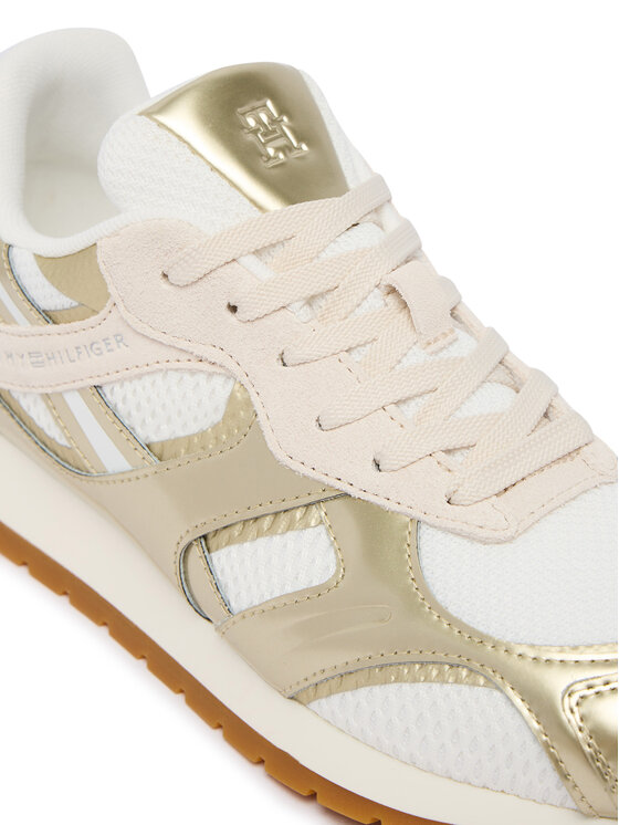 Tommy Hilfiger Tommy Hilfiger Сникърси Th Chic Metallic Retro Runner FW0FW09191 Златист