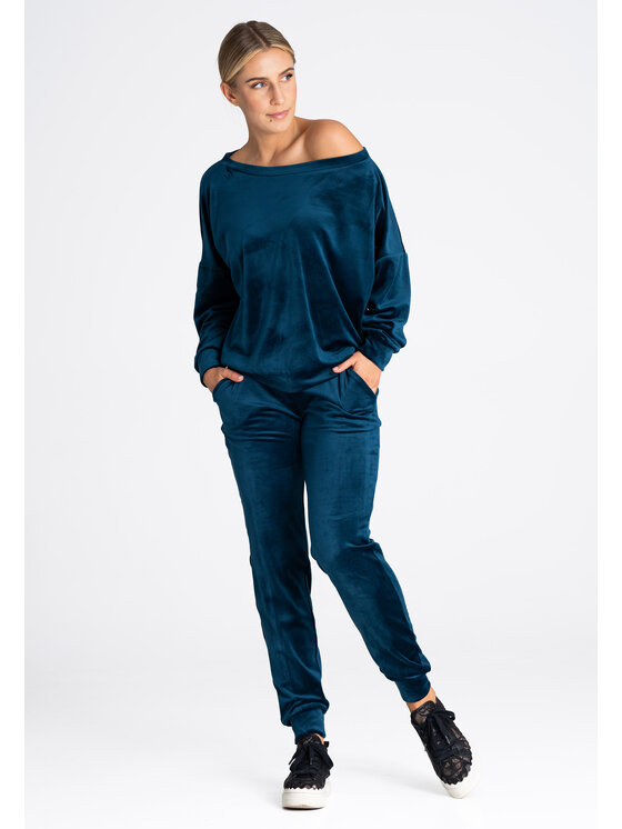 FIGL FIGL Dámske nohavice M965 Modrá Regular Fit