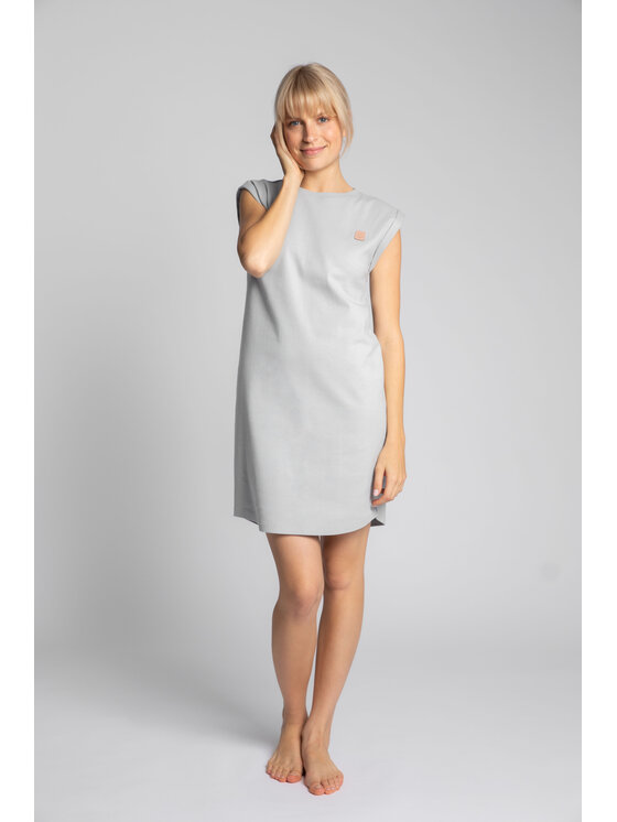 LaLupa LaLupa Sukienka codzienna LA033 Srebrny Comfortable Fit