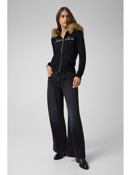 Guess Jeans Guess Jeans Bluza 184164 Czarny Classic Fit